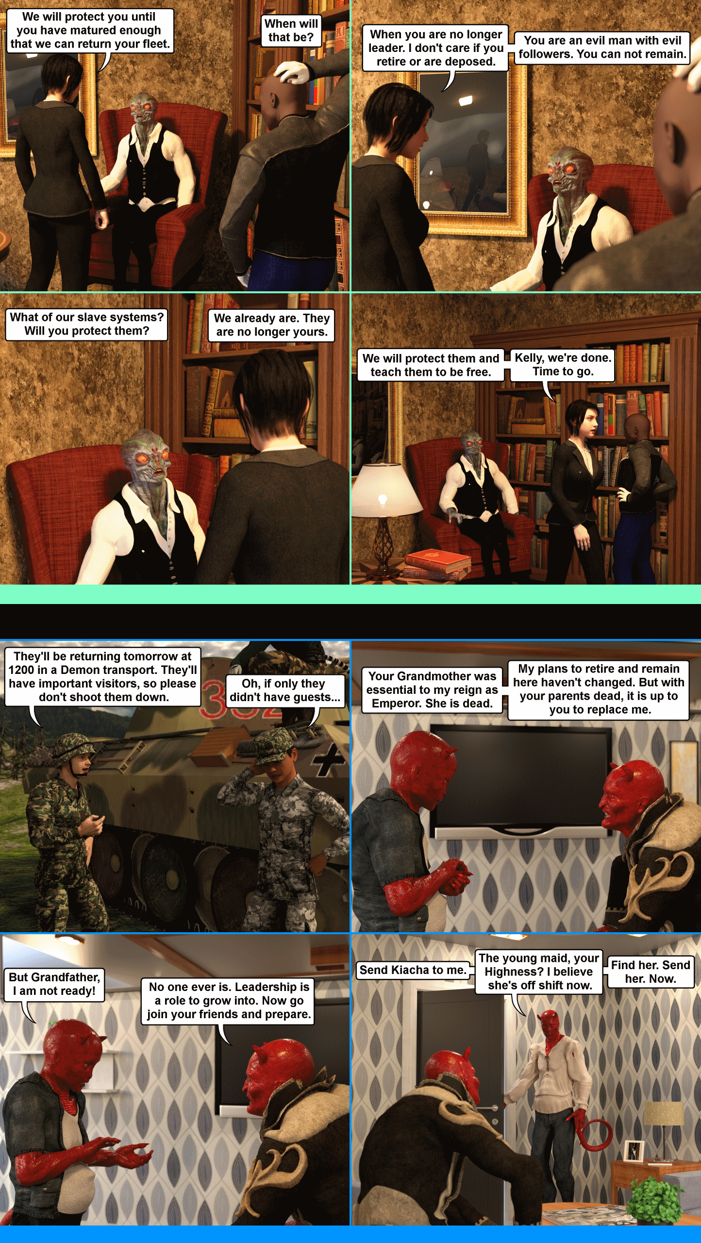 The joys of command.