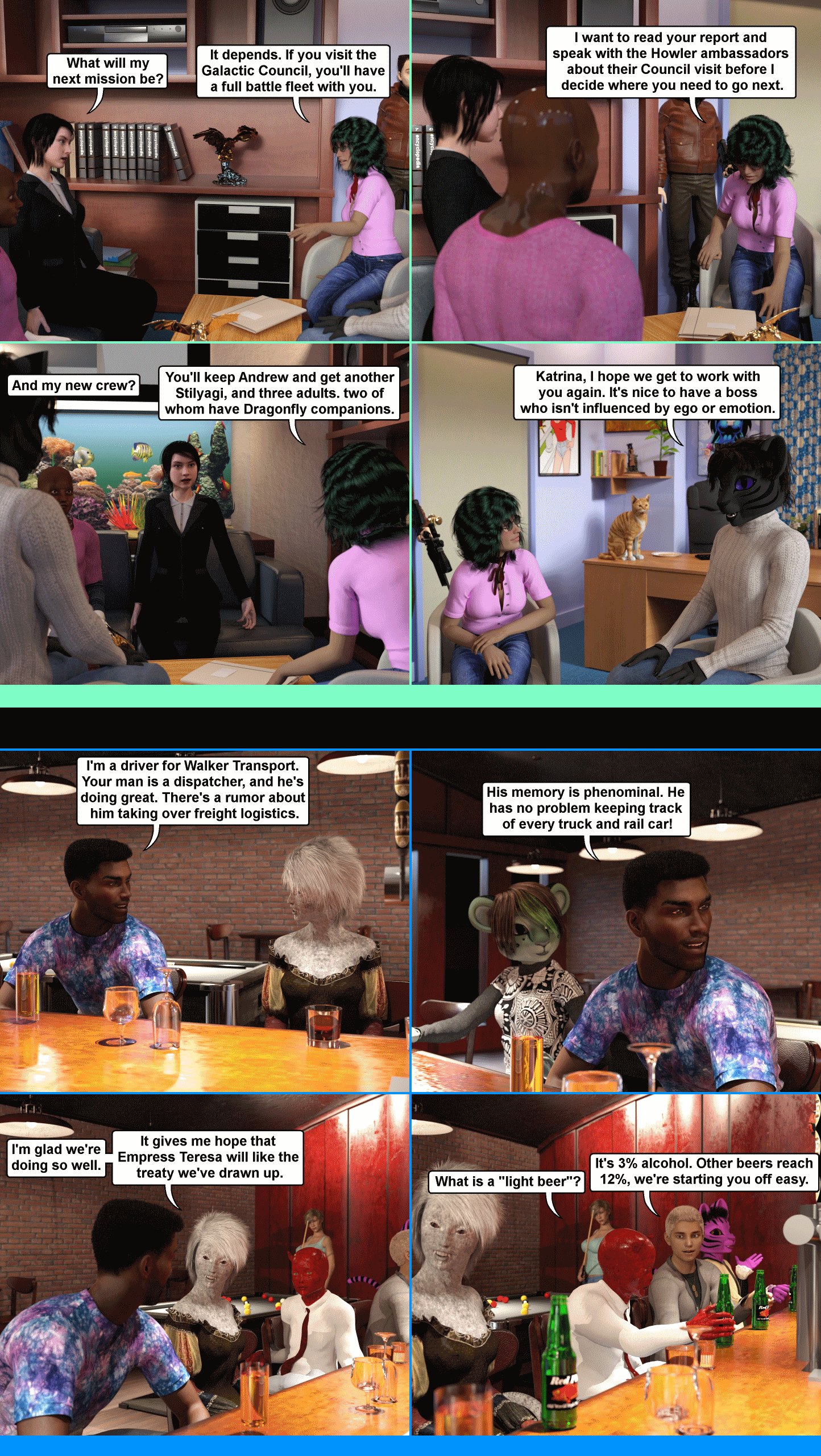 The reward for a job well done...
Is a harder job next time.